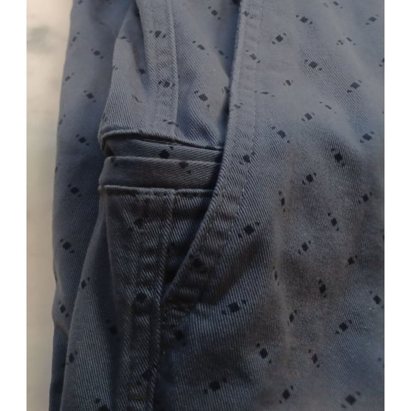 Roundtree & Yorke Men's Shorts SZ 42 Blue Gray with Little Diamonds - Picture 4 of 4